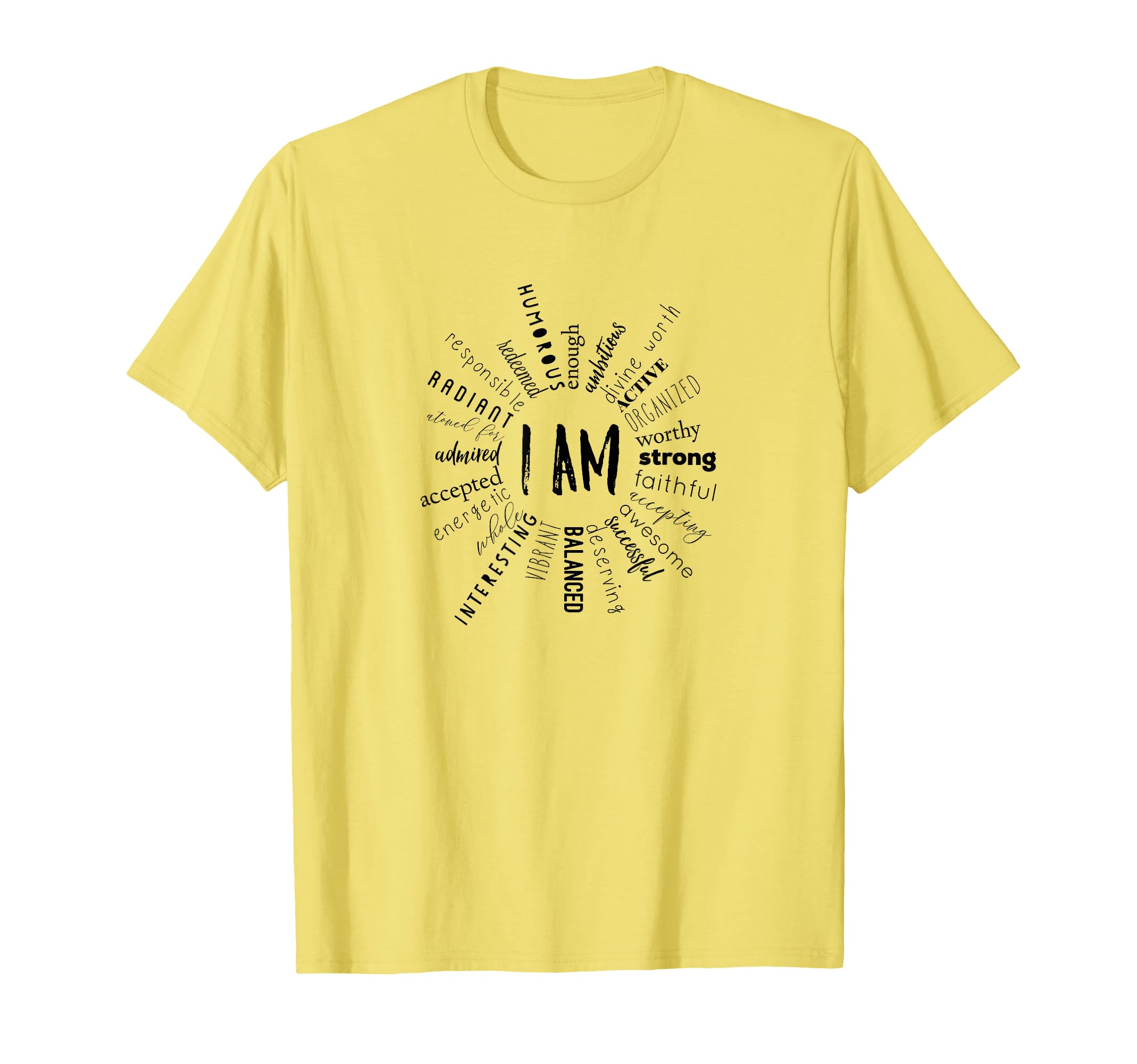 I Am Affirmations Solar Plexus Chakra T-Shirt - Streetwear Style Unisex - T-Shirt, Sweatshirt, Hoodie