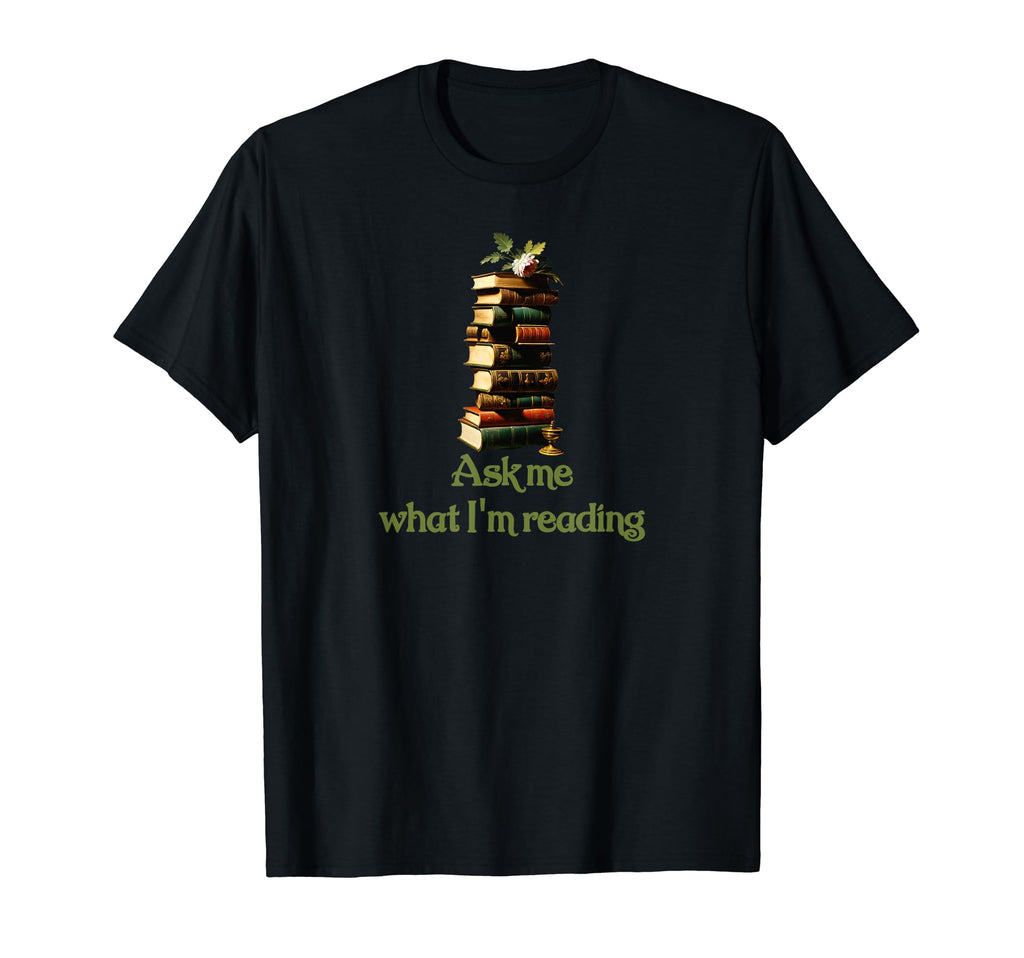 Book Worm Book Stack Reading Addict T-Shirt - Casual Everyday Wear Unisex - T-Shirt, Sweatshirt, Hoodie