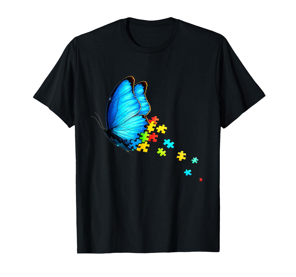 Autism Awareness Month Blue T-Shirt - Custom Art Print for Adults - T-Shirt, Sweatshirt, Hoodie