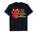 Warning I Turn Into Little Devil T-Shirt - Custom Art Print for Adults - T-Shirt, Sweatshirt, Hoodie