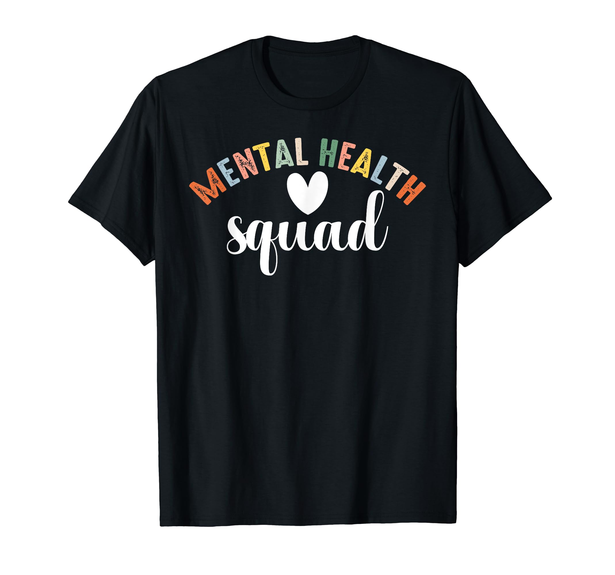 Mental Health Squad Brain Mental Health T-Shirt - Novelty Apparel Unisex - T-Shirt, Sweatshirt, Hoodie
