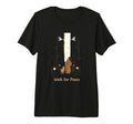Walk Peace Buddhist Monk And Dog T-Shirt - Fun Novelty Design Unisex - T-Shirt, Sweatshirt, Hoodie