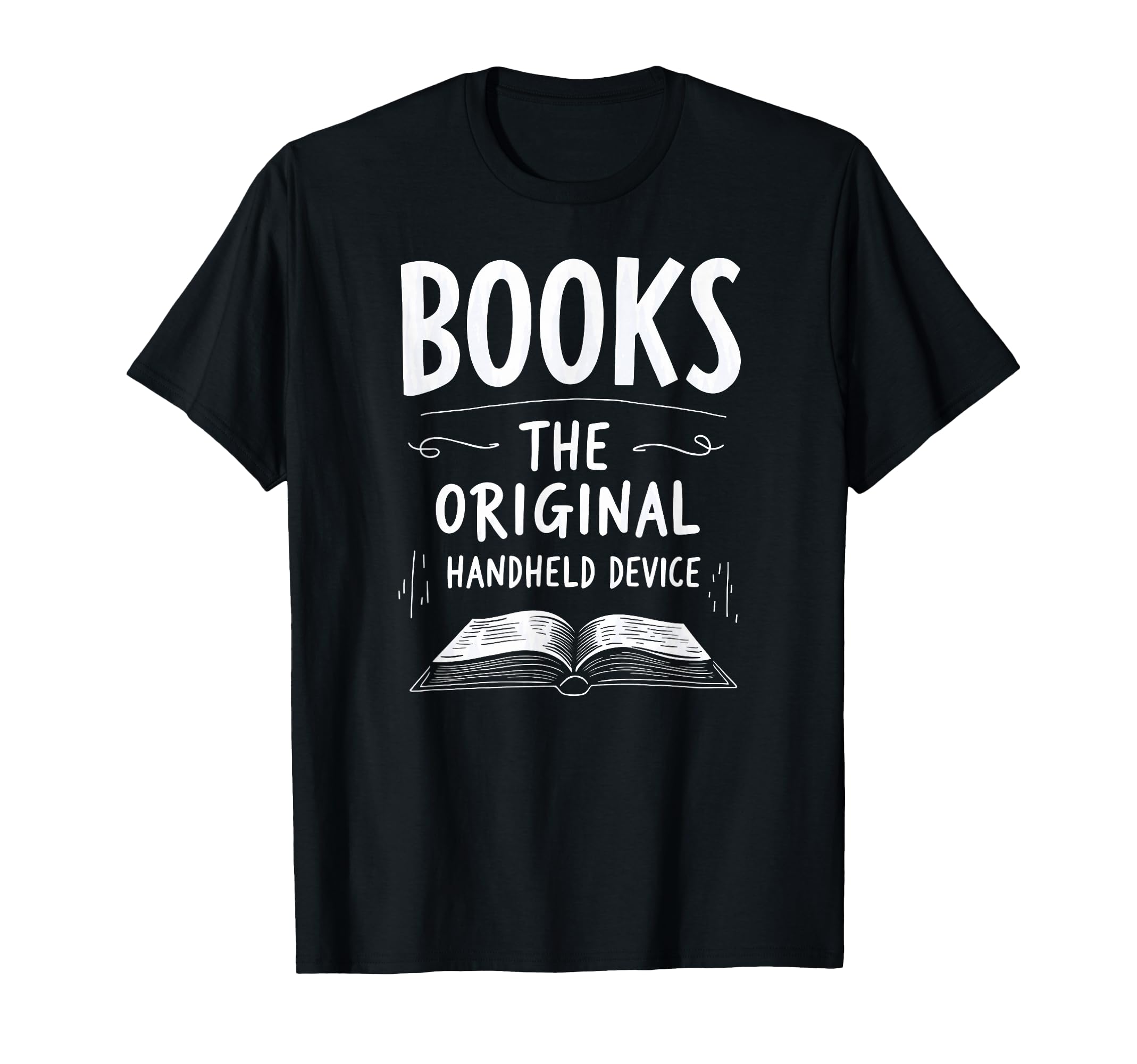 Books Original Handheld Device Book T-Shirt - Aesthetic Graphic Men Women - T-Shirt, Sweatshirt, Hoodie
