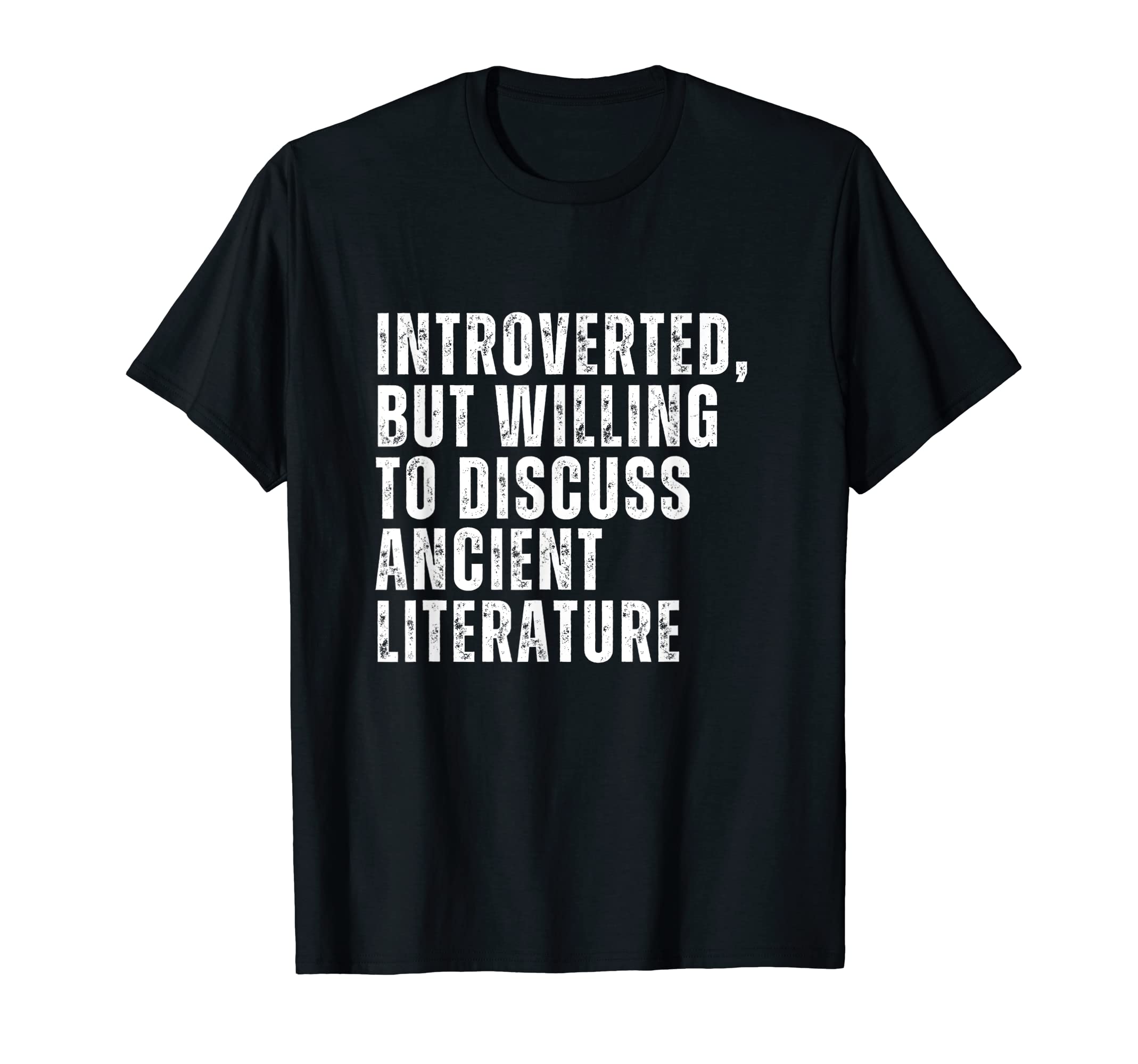 Introverted But Willing To Discuss T-Shirt - Minimalist Print Men Women - T-Shirt, Sweatshirt, Hoodie