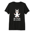 Be Calm Be Llama Meditation Yoga Tri T-Shirt - Unique Graphic for Adults - T-Shirt, Sweatshirt, Hoodie