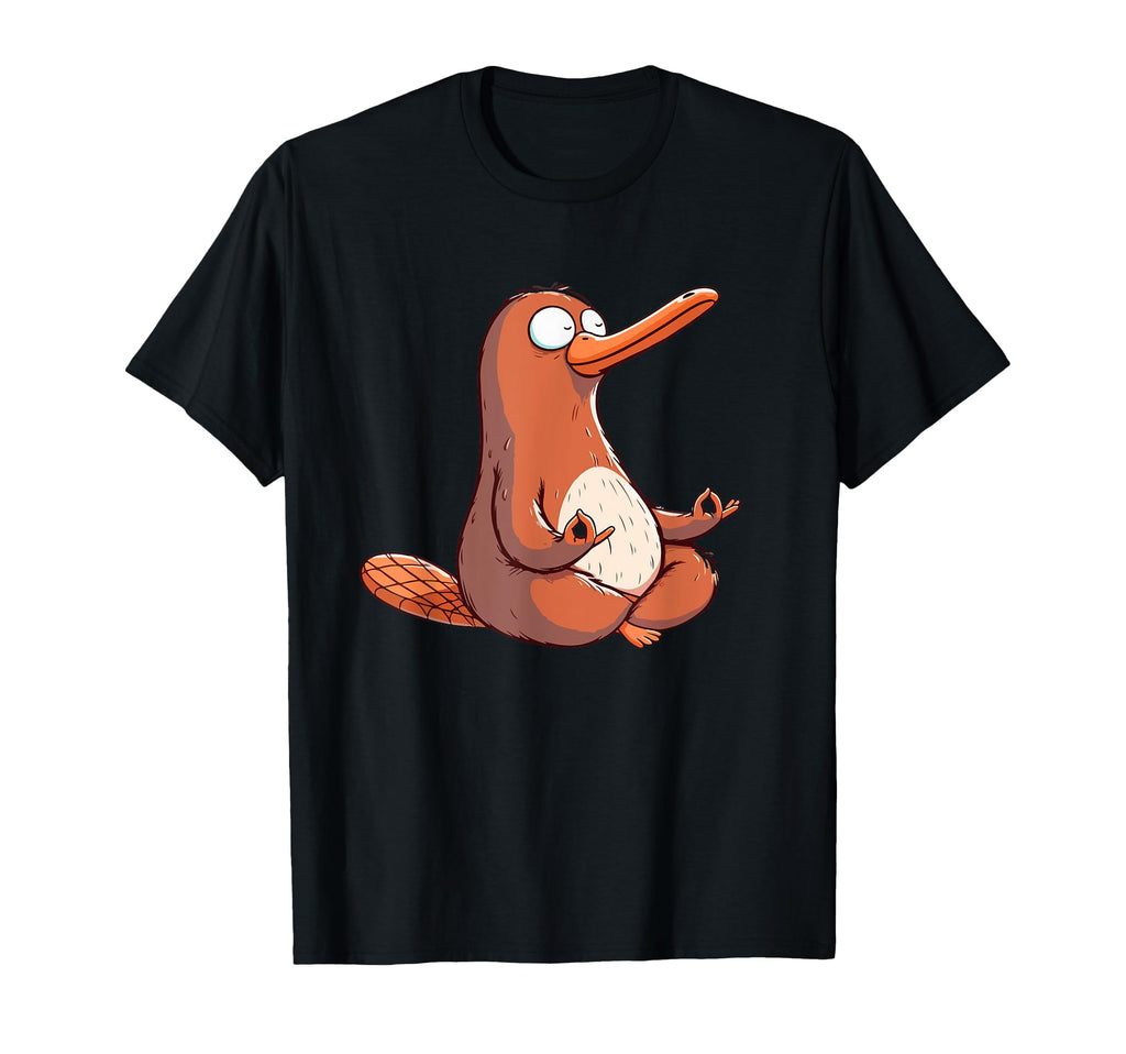 Meditation Platypus Yoga Pose T-Shirt - Aesthetic Graphic for Adults - T-Shirt, Sweatshirt, Hoodie
