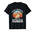 Im My Labradors Emotional Support Human T-Shirt - Custom Art Print Unisex - T-Shirt, Sweatshirt, Hoodie