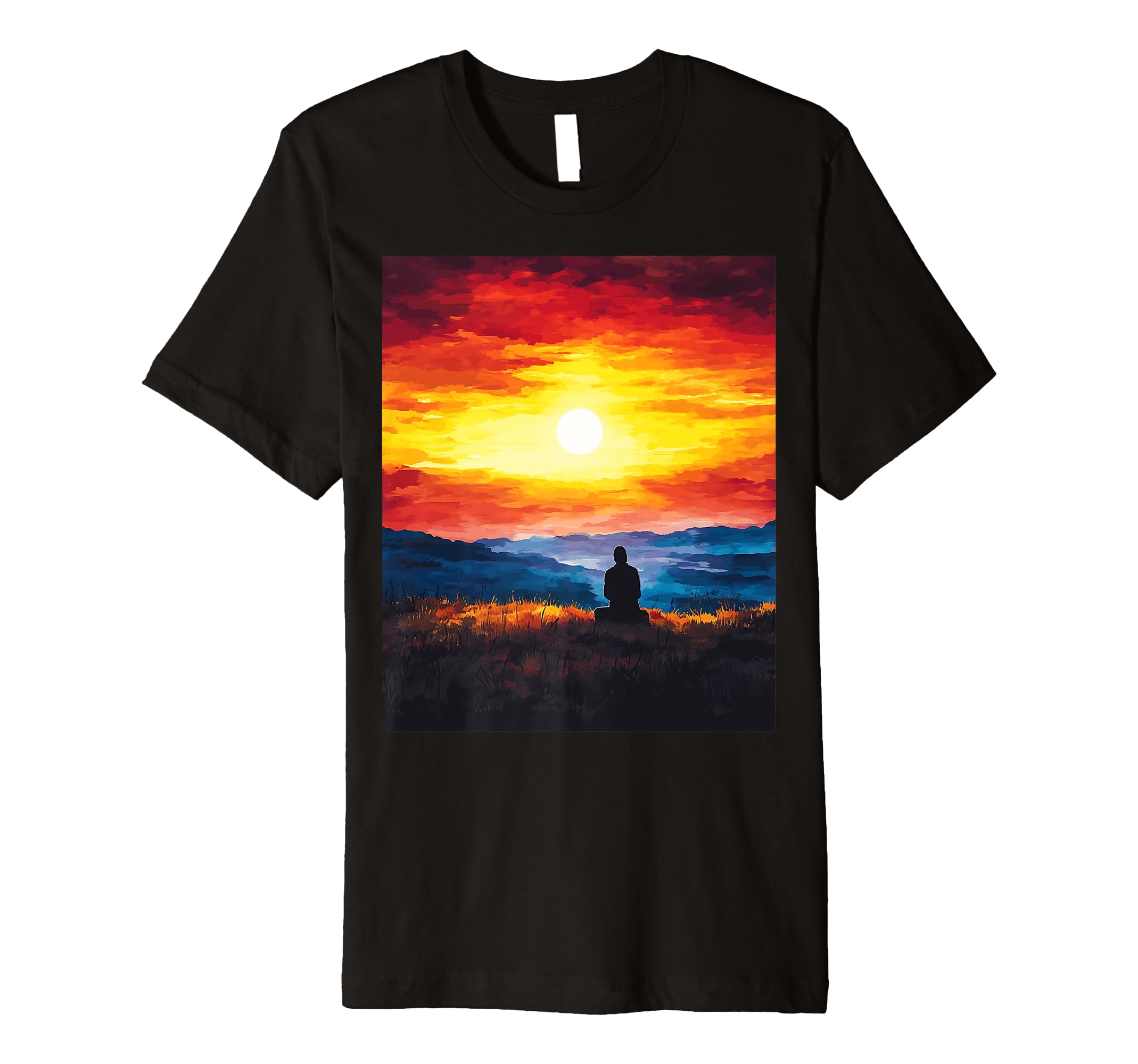 Mindful Serenity Peaceful Nature Scene T-Shirt - Graphic Print for Adults - T-Shirt, Sweatshirt, Hoodie