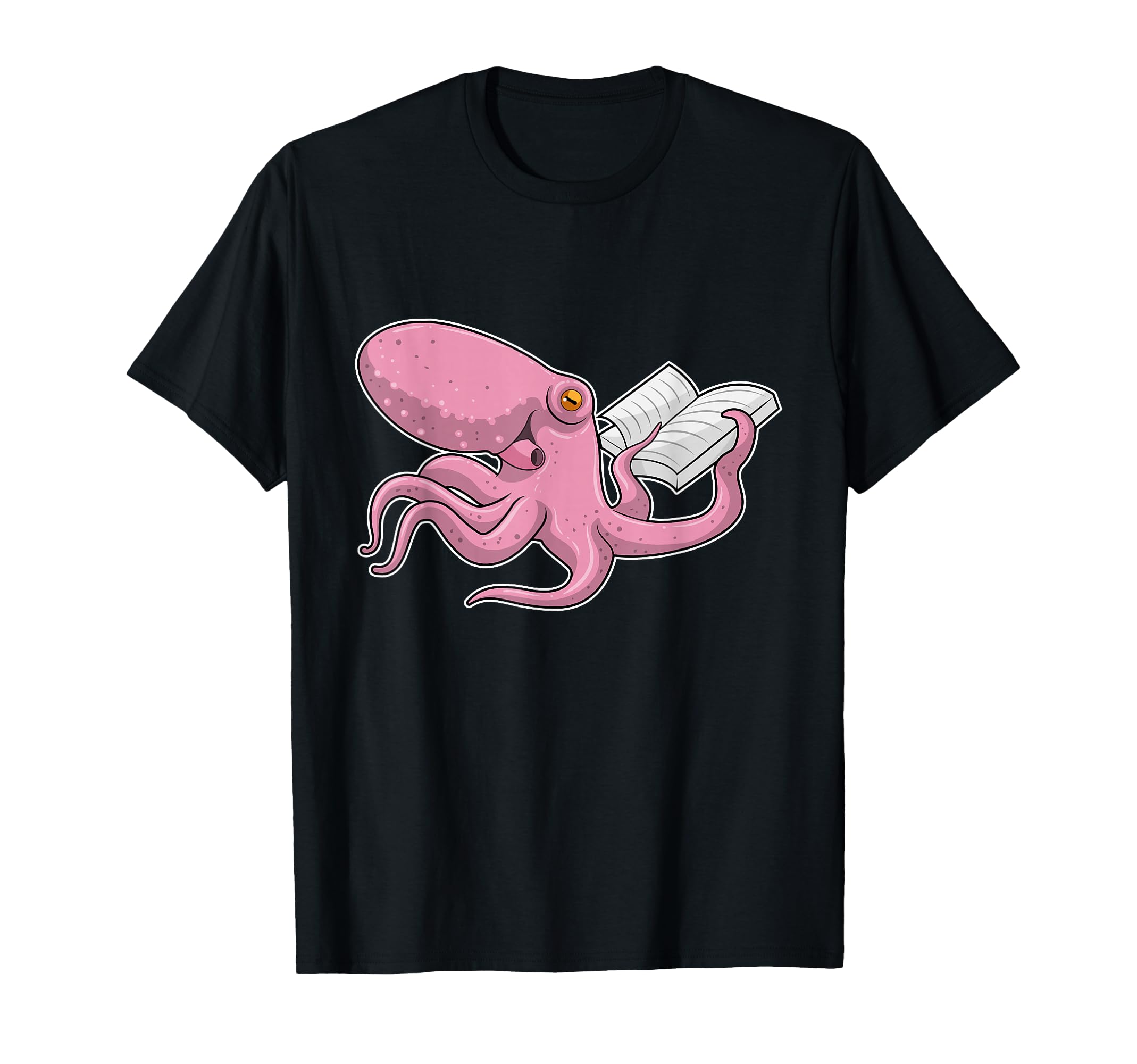 Octopus Nerd Book T-Shirt - Trendy Graphic Men Women - T-Shirt, Sweatshirt, Hoodie