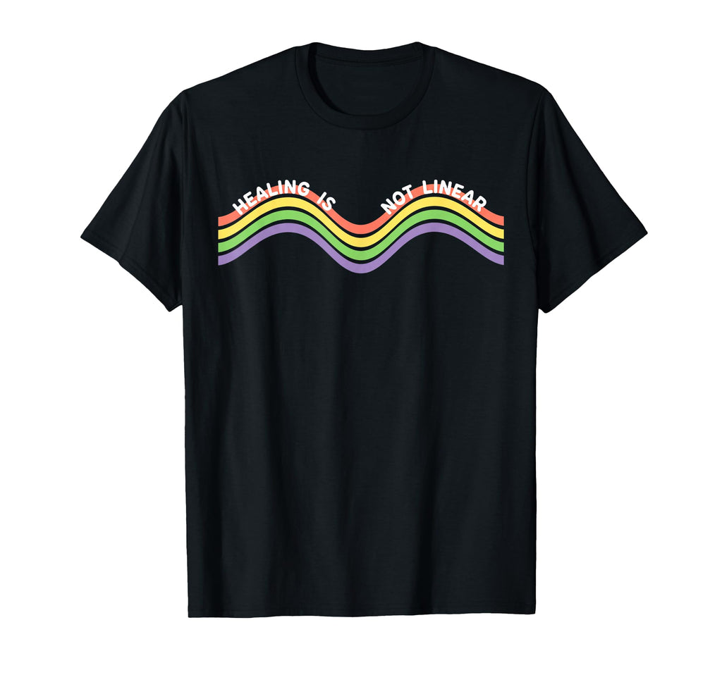 Healing Is Not Linear Mental T-Shirt - Casual Everyday Wear for Adults - T-Shirt, Sweatshirt, Hoodie