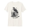 Raven Nevermore Edgar Allan Poe Tri T-Shirt - Custom Art Print Men Women - T-Shirt, Sweatshirt, Hoodie