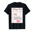 Funny Library Card Book Lover T-Shirt - Trendy Graphic Men Women - T-Shirt, Sweatshirt, Hoodie