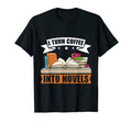 I Turn Coffee Into Novels Book Writing T-Shirt - Unique Graphic Unisex - T-Shirt, Sweatshirt, Hoodie