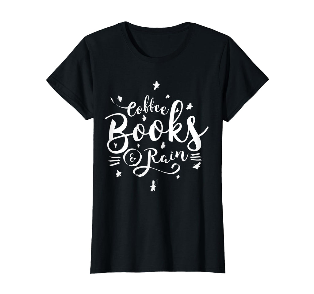 Coffee Book Rain Stars T-Shirt - Custom Art Print Unisex - T-Shirt, Sweatshirt, Hoodie