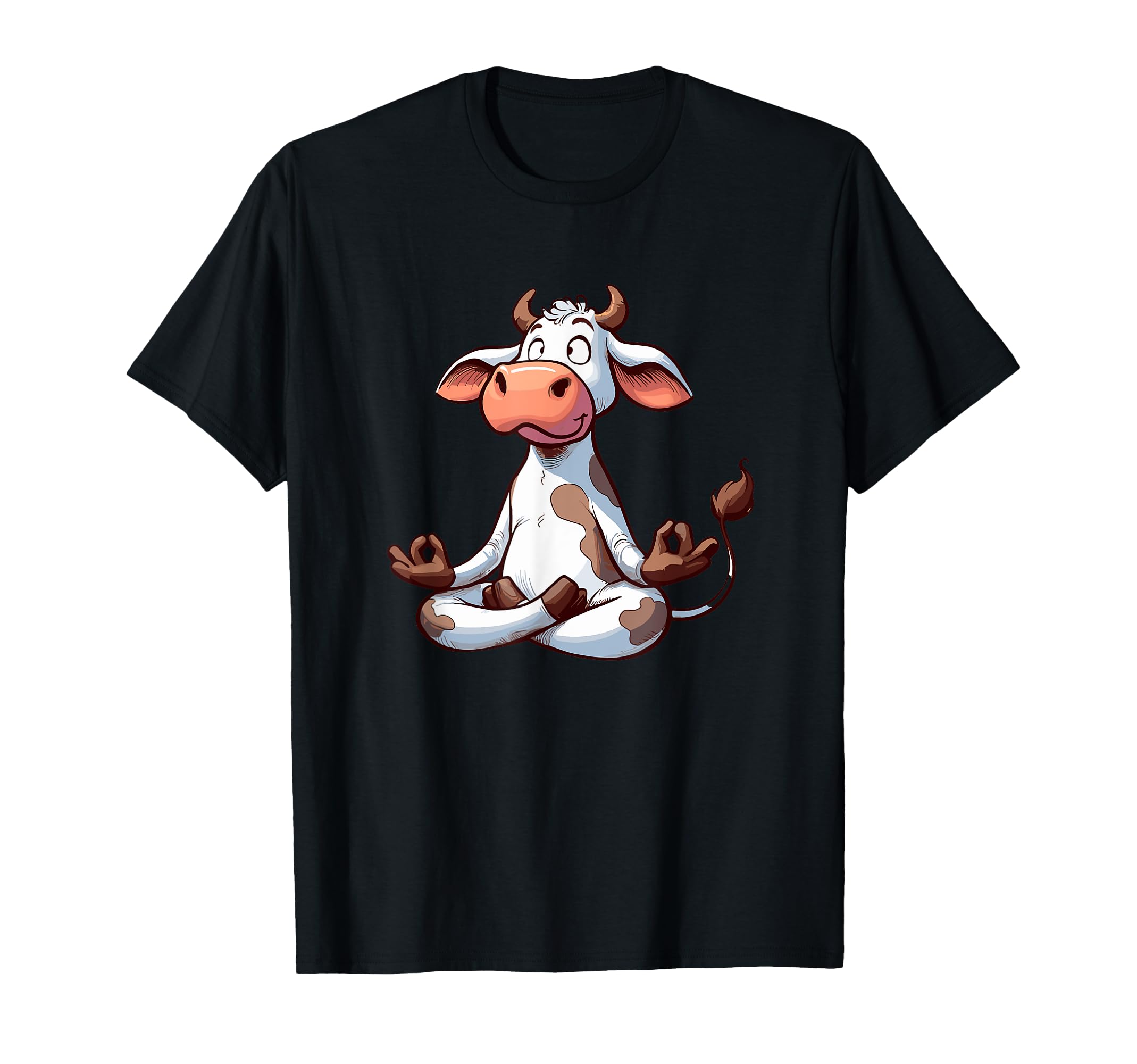 Meditation Cow Yoga Pose Relaxing T-Shirt - Novelty Apparel Men Women - T-Shirt, Sweatshirt, Hoodie
