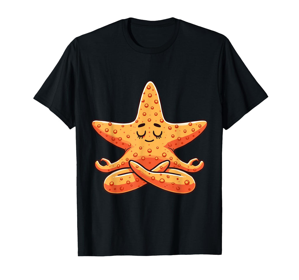 Meditation Starfish Yoga Pose T-Shirt - Fun Novelty Design Men Women - T-Shirt, Sweatshirt, Hoodie