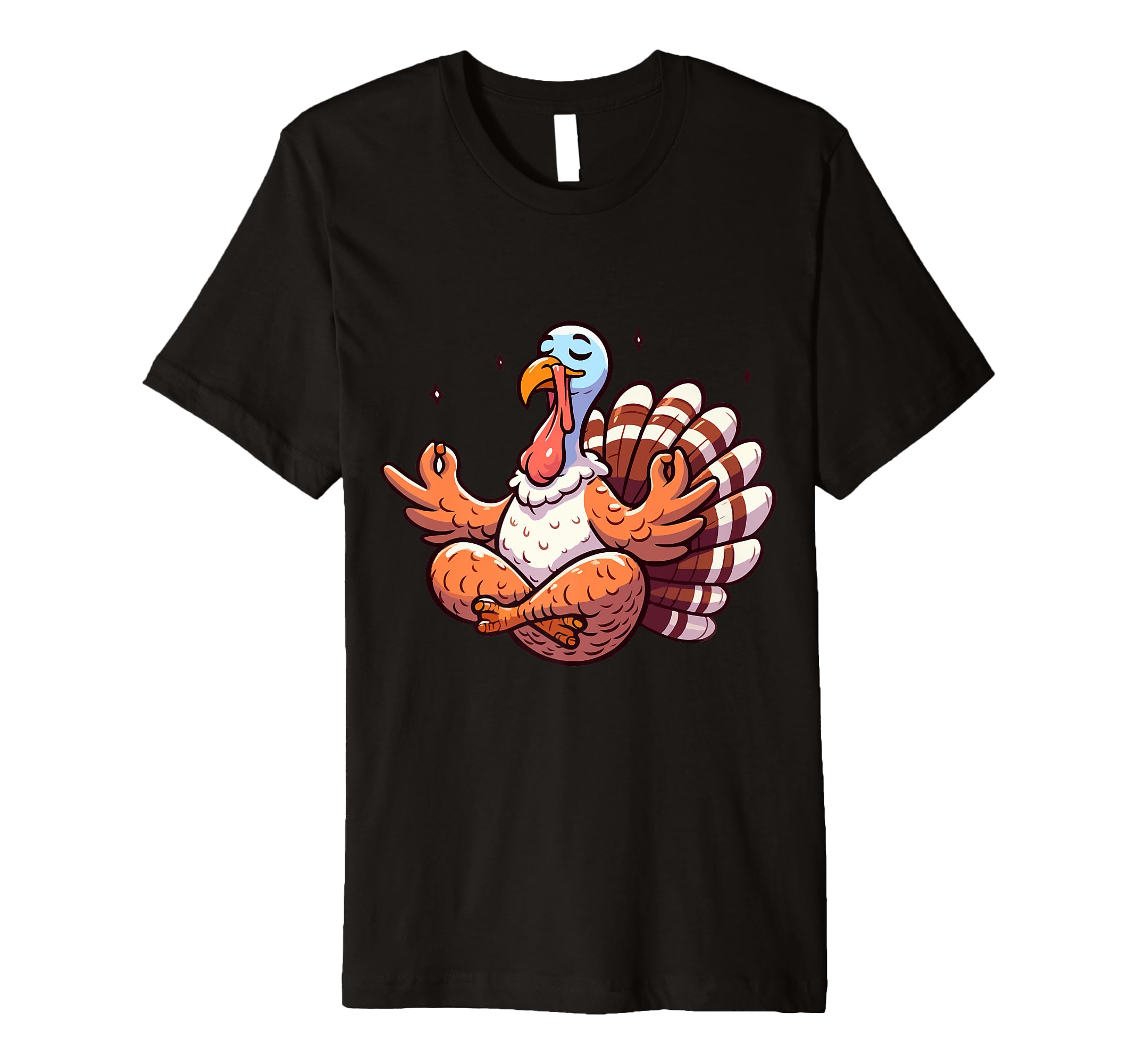 Meditation Turkey Yoga Pose Relaxing T-Shirt - Fun Novelty Design Unisex - T-Shirt, Sweatshirt, Hoodie