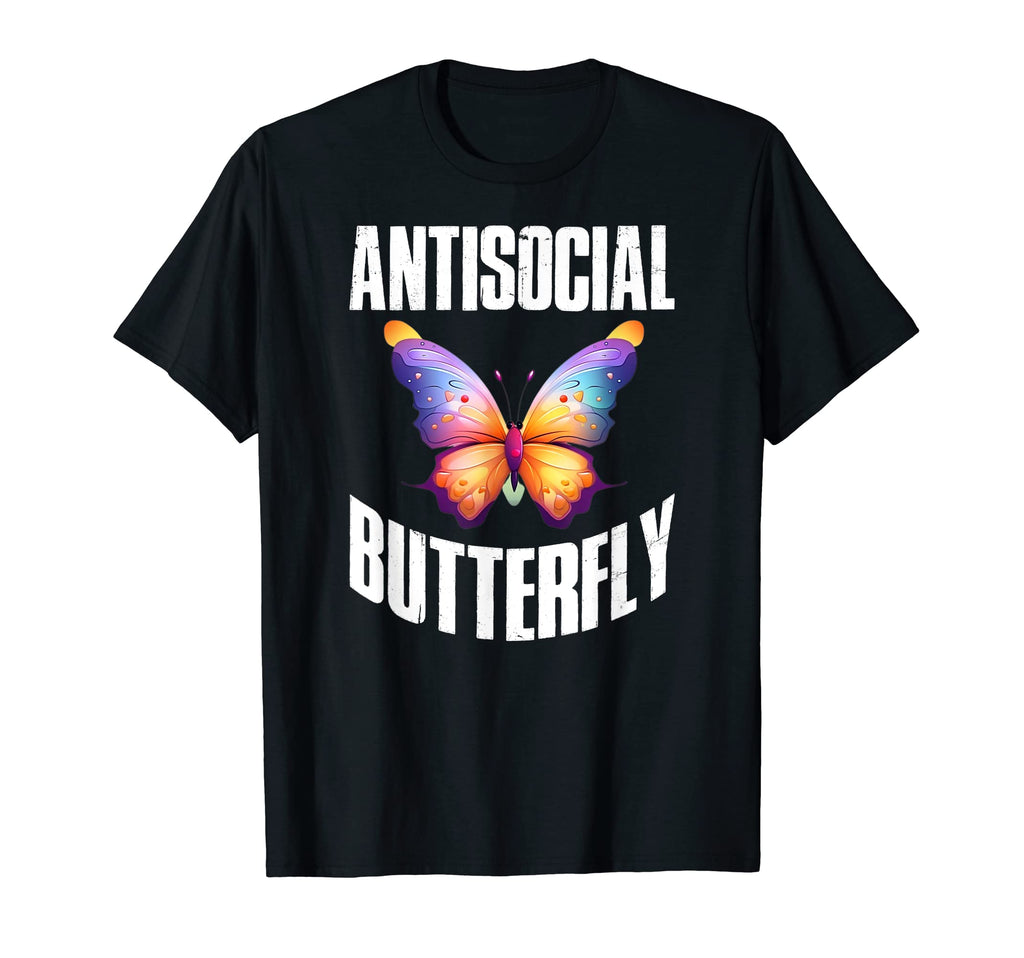 Antisocial Butterfly T-Shirt - Streetwear Style Unisex - T-Shirt, Sweatshirt, Hoodie