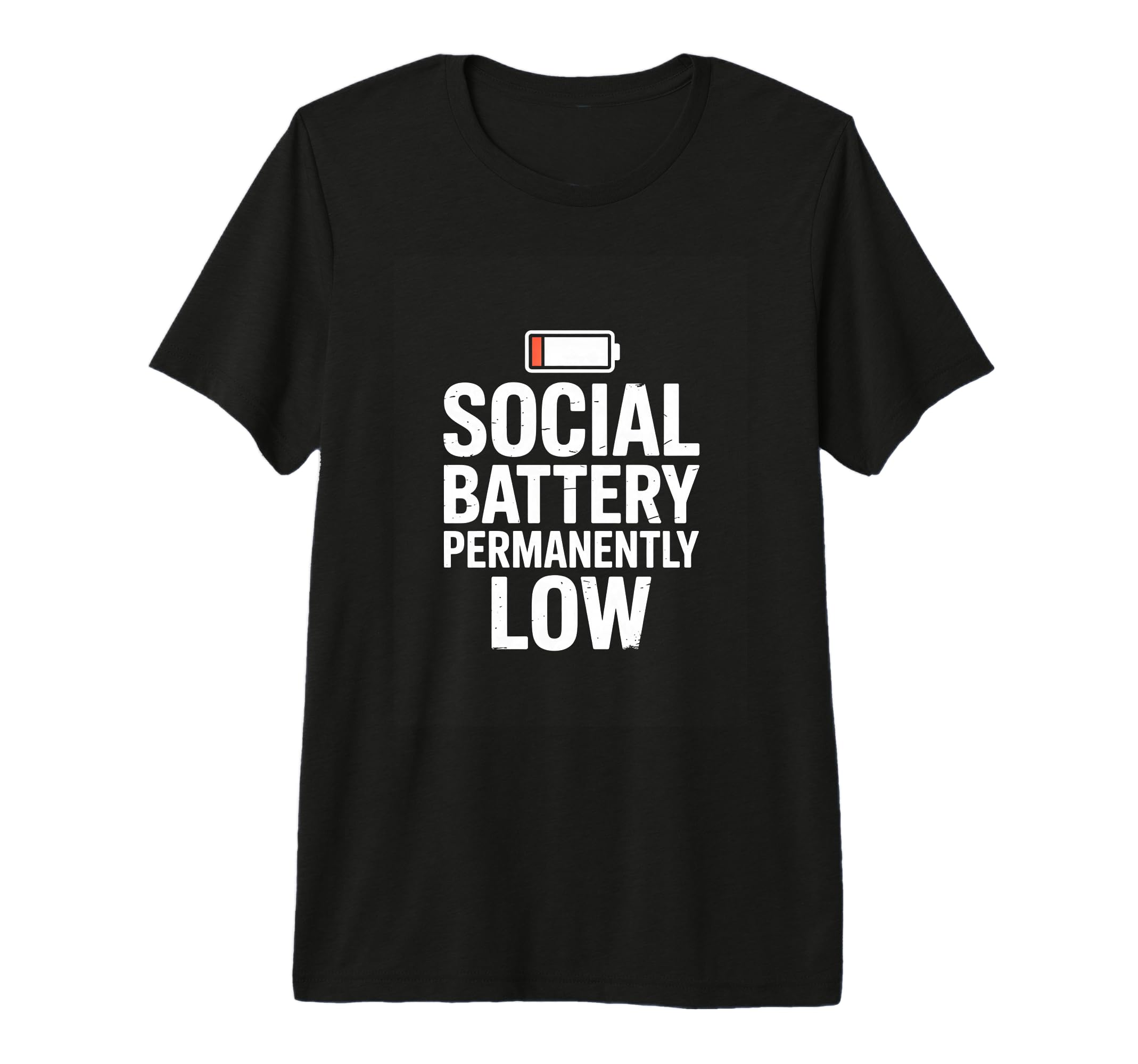 Funny Introvert Social Battery T-Shirt - Streetwear Style for Adults - T-Shirt, Sweatshirt, Hoodie