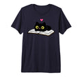 Cat Reading Book Book Lover T-Shirt - Casual Everyday Wear Men Women - T-Shirt, Sweatshirt, Hoodie
