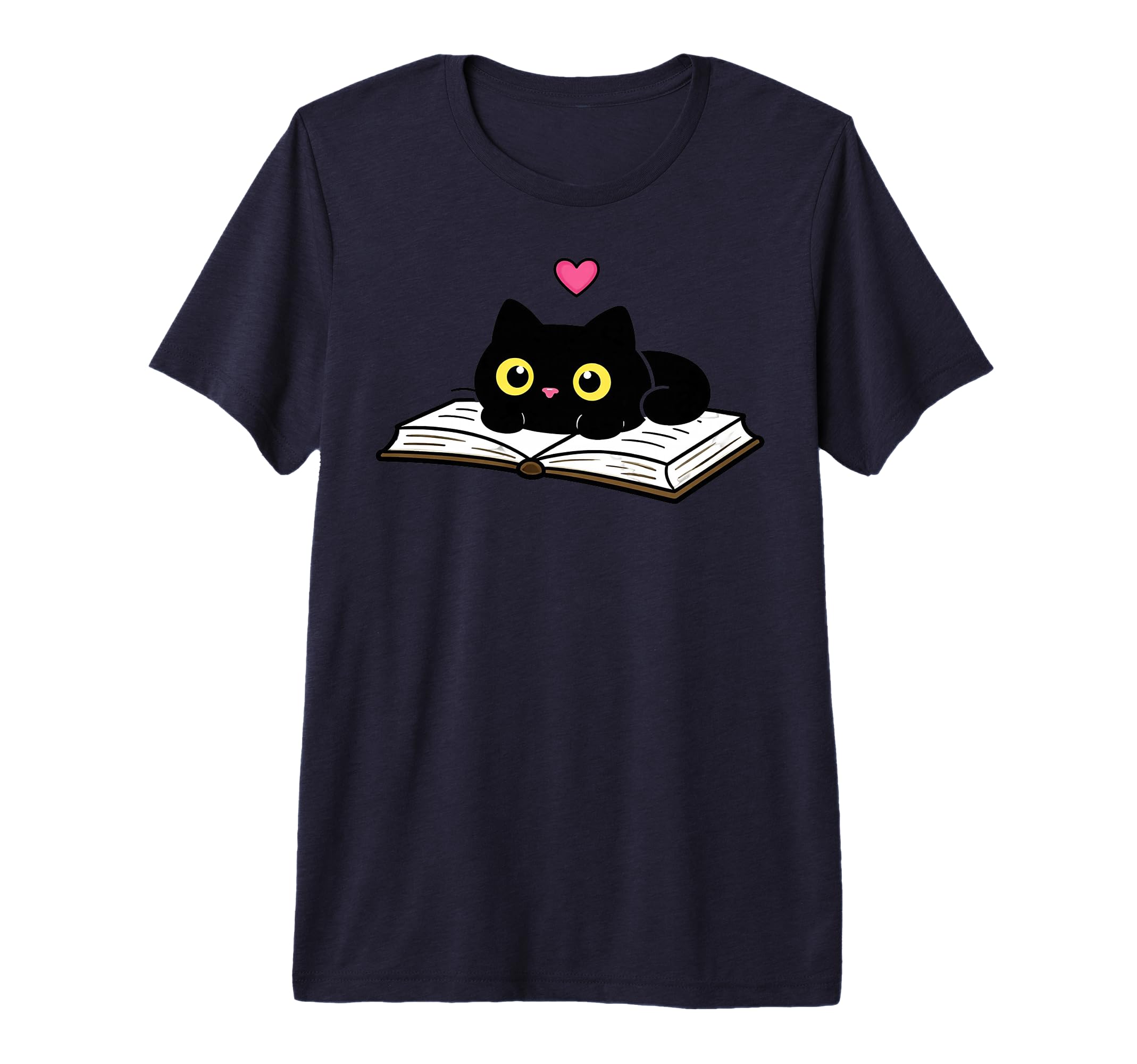 Cat Reading Book Book Lover T-Shirt - Casual Everyday Wear Men Women - T-Shirt, Sweatshirt, Hoodie