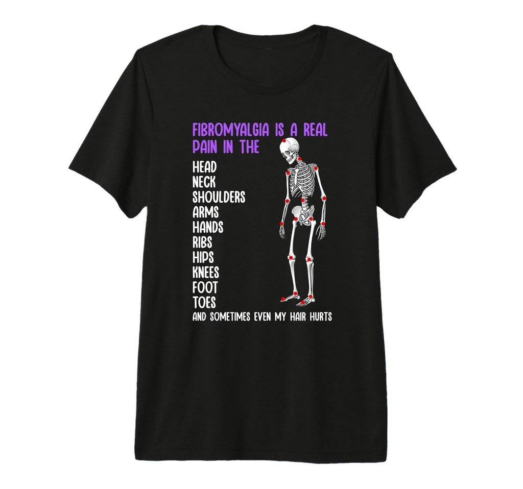 Fibromyalgia Awareness Warrior Chronic T-Shirt - Novelty Apparel Men Women - T-Shirt, Sweatshirt, Hoodie