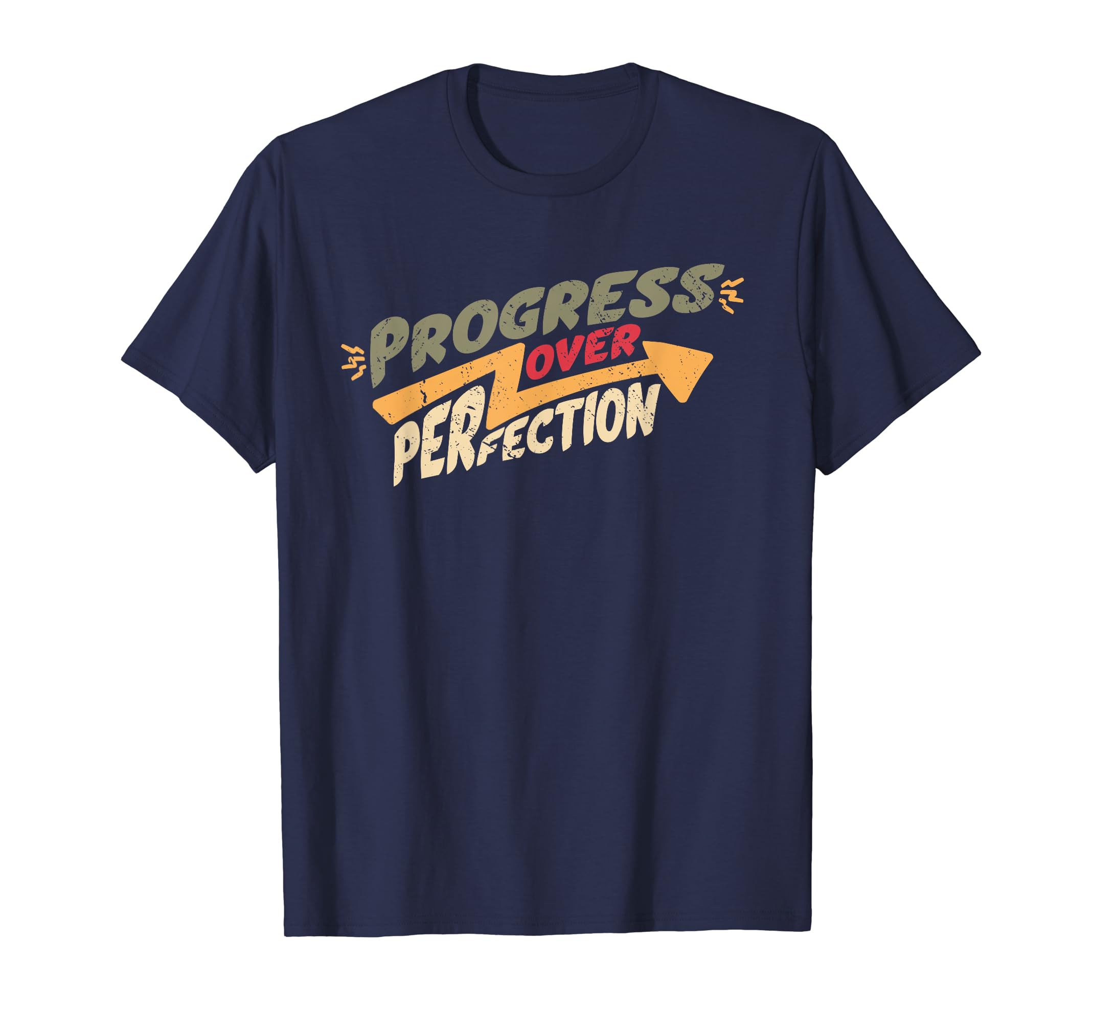 Progress Over Perfection Back To School T-Shirt - Graphic Print Unisex - T-Shirt, Sweatshirt, Hoodie