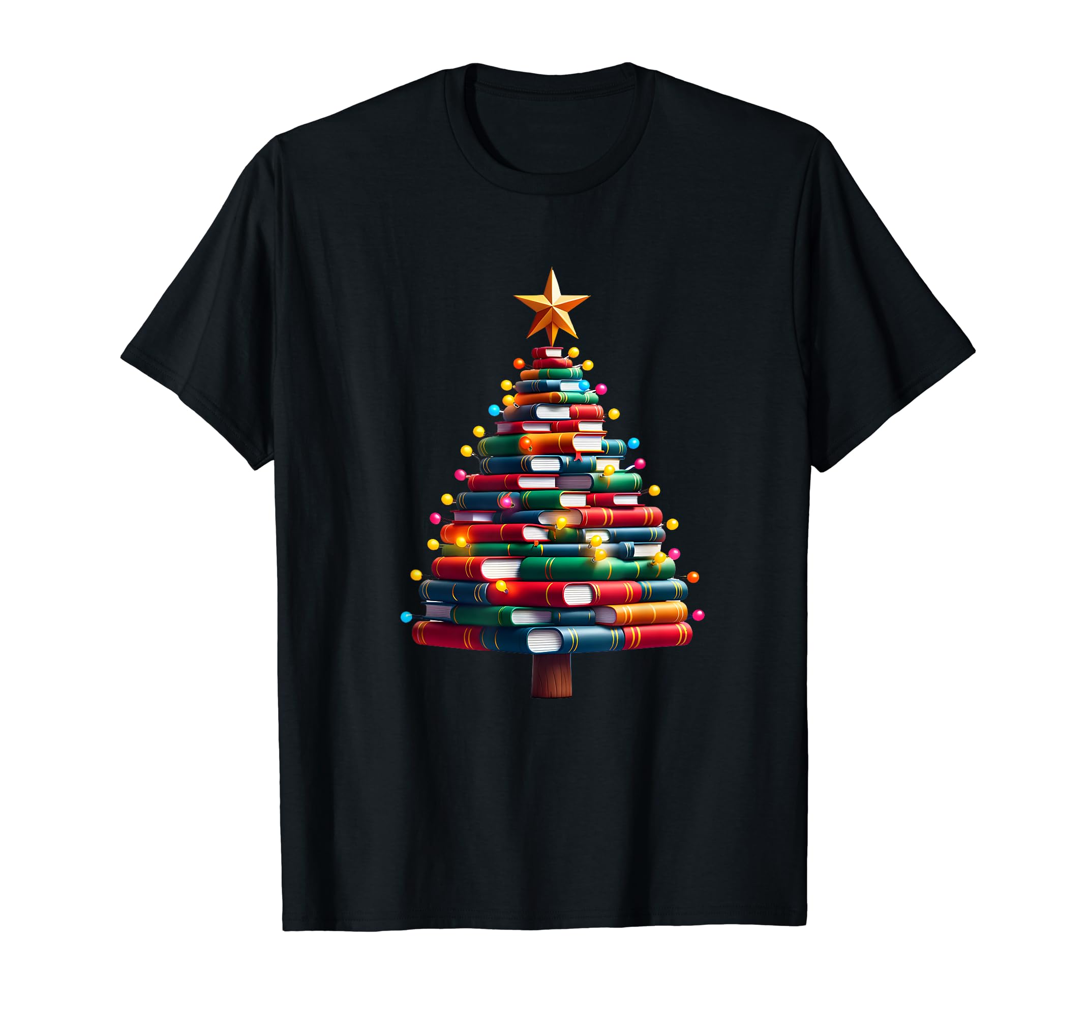 Festive Literature Tree Star And T-Shirt - Casual Everyday Wear for Adults - T-Shirt, Sweatshirt, Hoodie