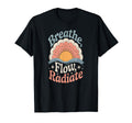 Breathe Flow Radiate Sunrise Yoga T-Shirt - Graphic Print Men Women - T-Shirt, Sweatshirt, Hoodie
