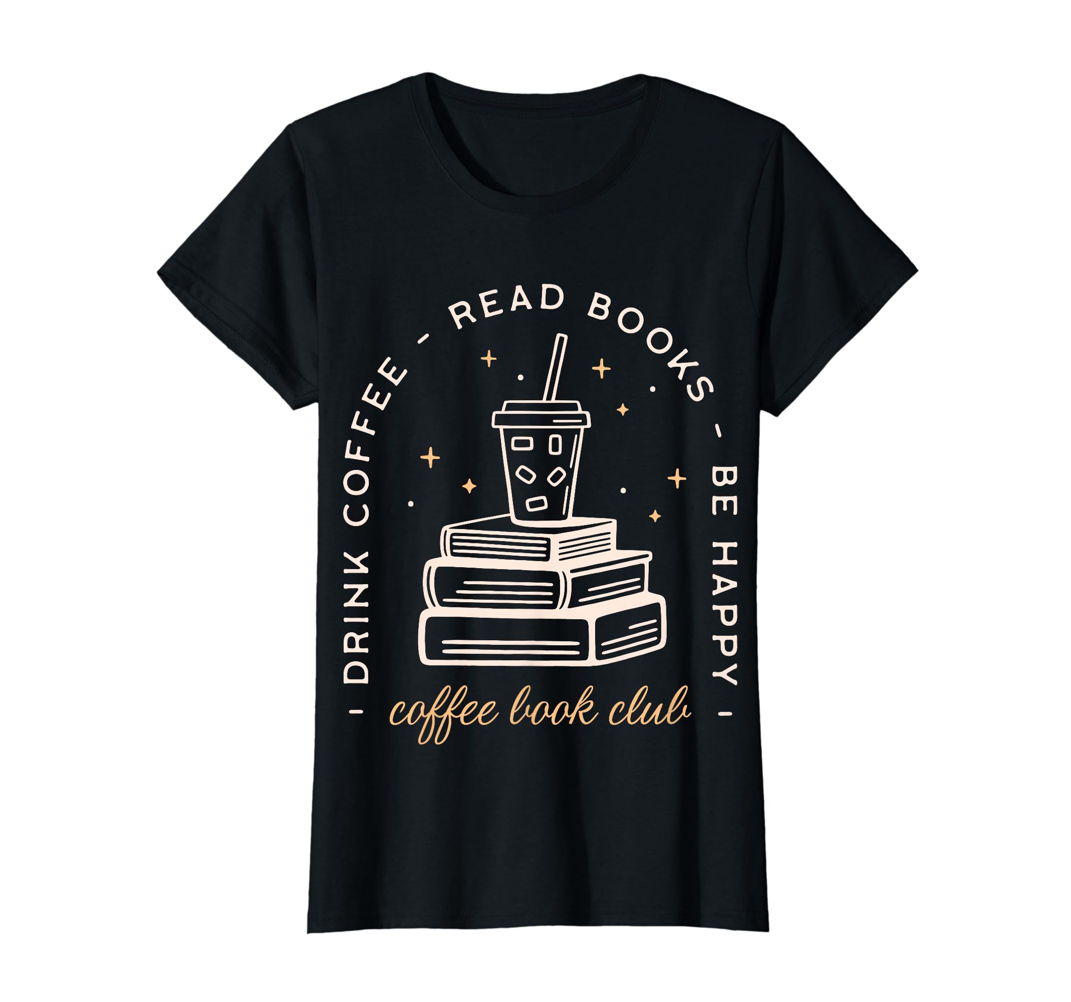 Coffee Book Club Bookworm Book Nerd T-Shirt - Custom Art Print Men Women - T-Shirt, Sweatshirt, Hoodie
