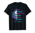 Floral Skull Suicide Prevention T-Shirt - Custom Art Print Unisex - T-Shirt, Sweatshirt, Hoodie