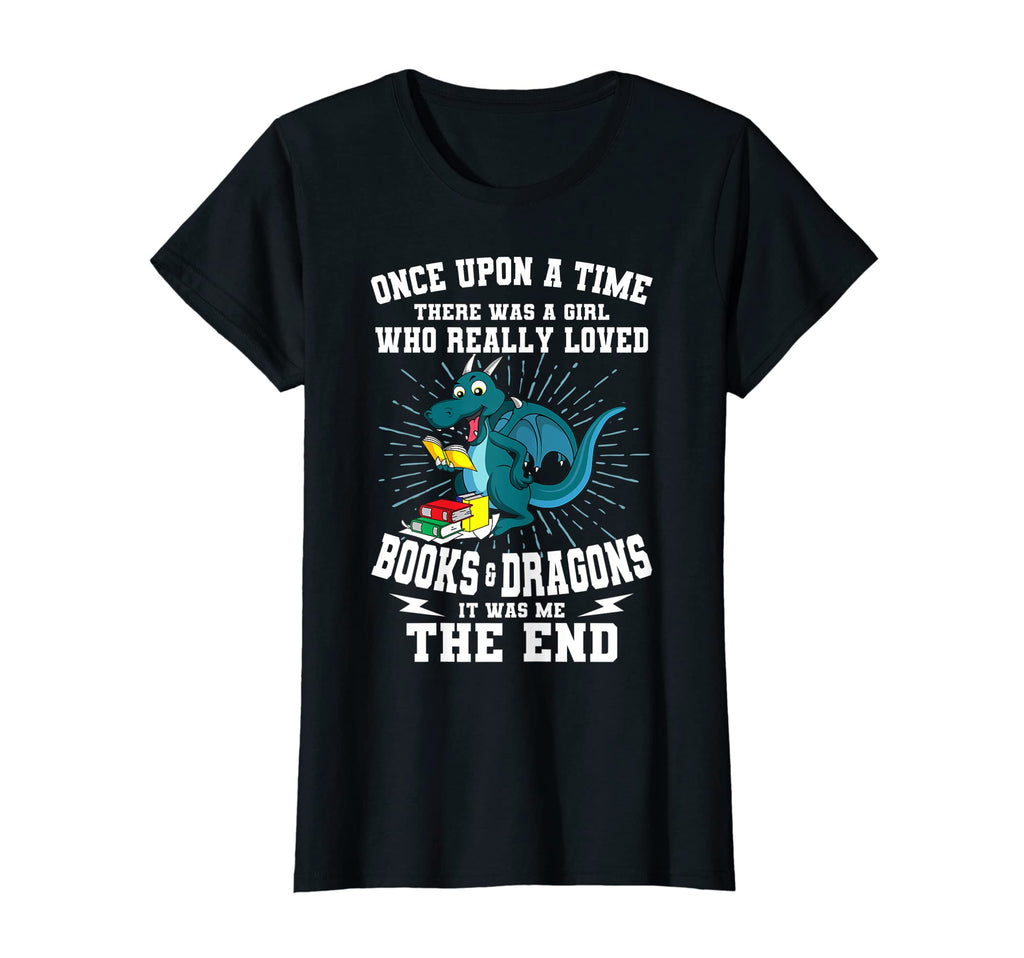Books And Dragons Story Book And T-Shirt - Custom Art Print for Adults - T-Shirt, Sweatshirt, Hoodie