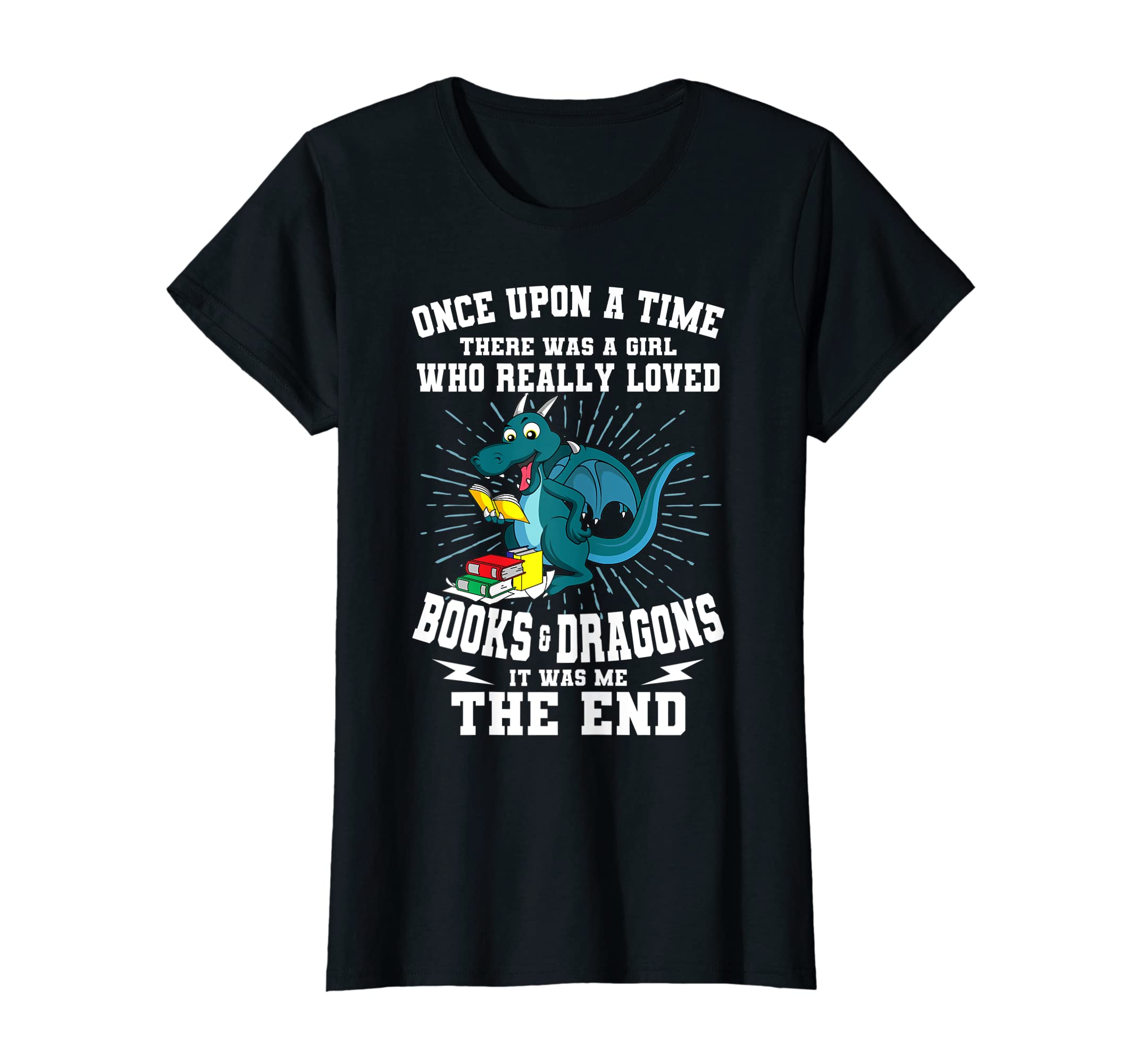 Books And Dragons Story Book And T-Shirt - Custom Art Print for Adults - T-Shirt, Sweatshirt, Hoodie