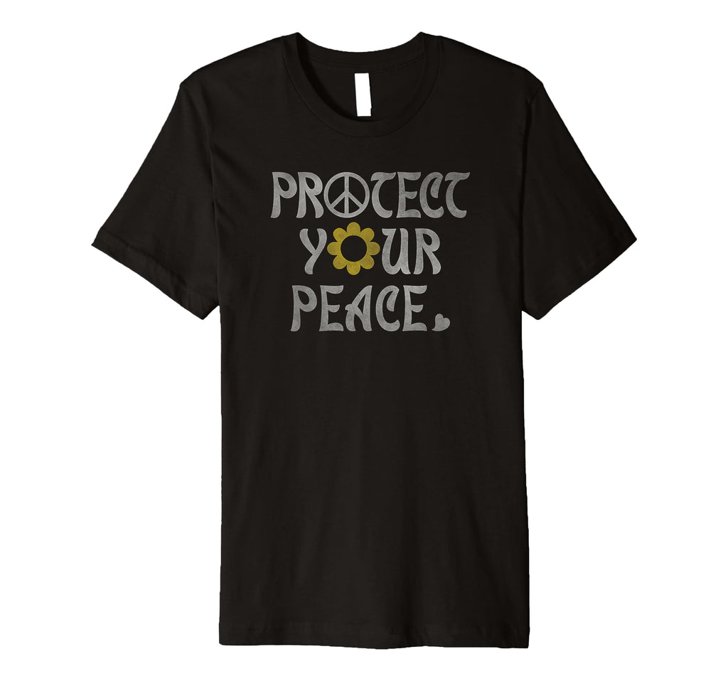 Protect Your Peace Flower Font T-Shirt - Trendy Graphic Men Women - T-Shirt, Sweatshirt, Hoodie
