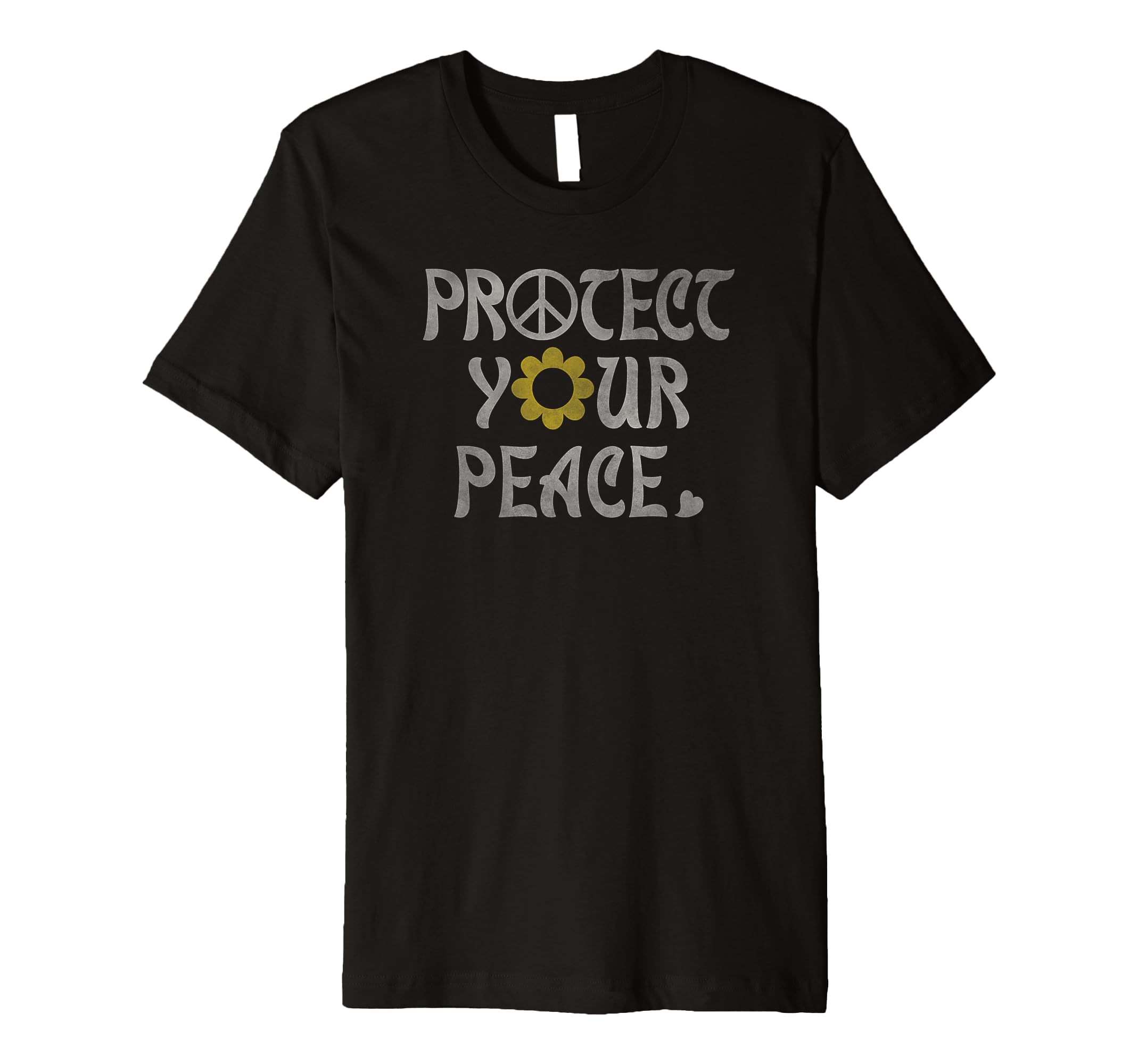 Protect Your Peace Flower Font T-Shirt - Trendy Graphic Men Women - T-Shirt, Sweatshirt, Hoodie
