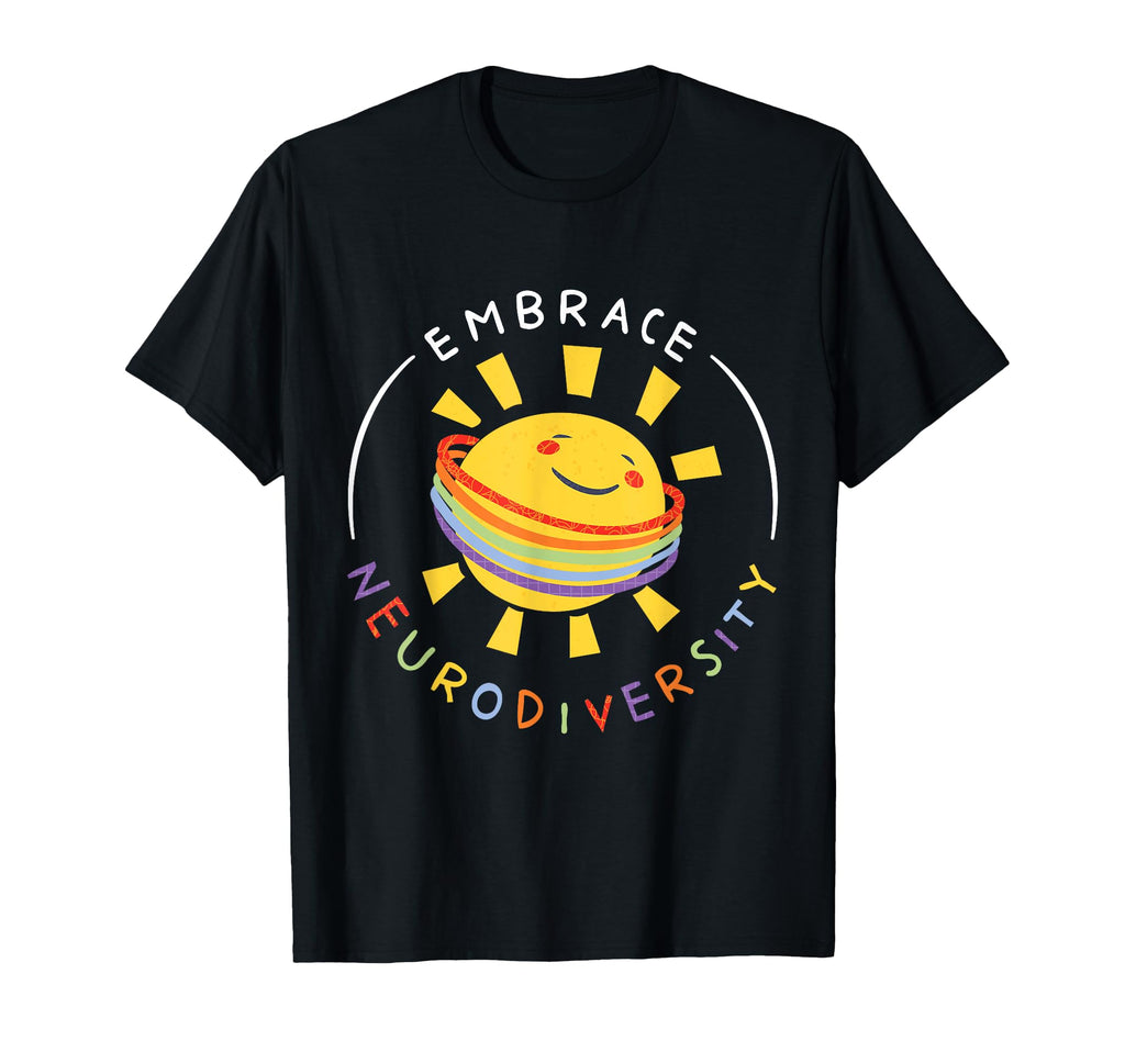 Embrace Neurodiversity Brain Adhd T-Shirt - Trendy Graphic for Adults - T-Shirt, Sweatshirt, Hoodie