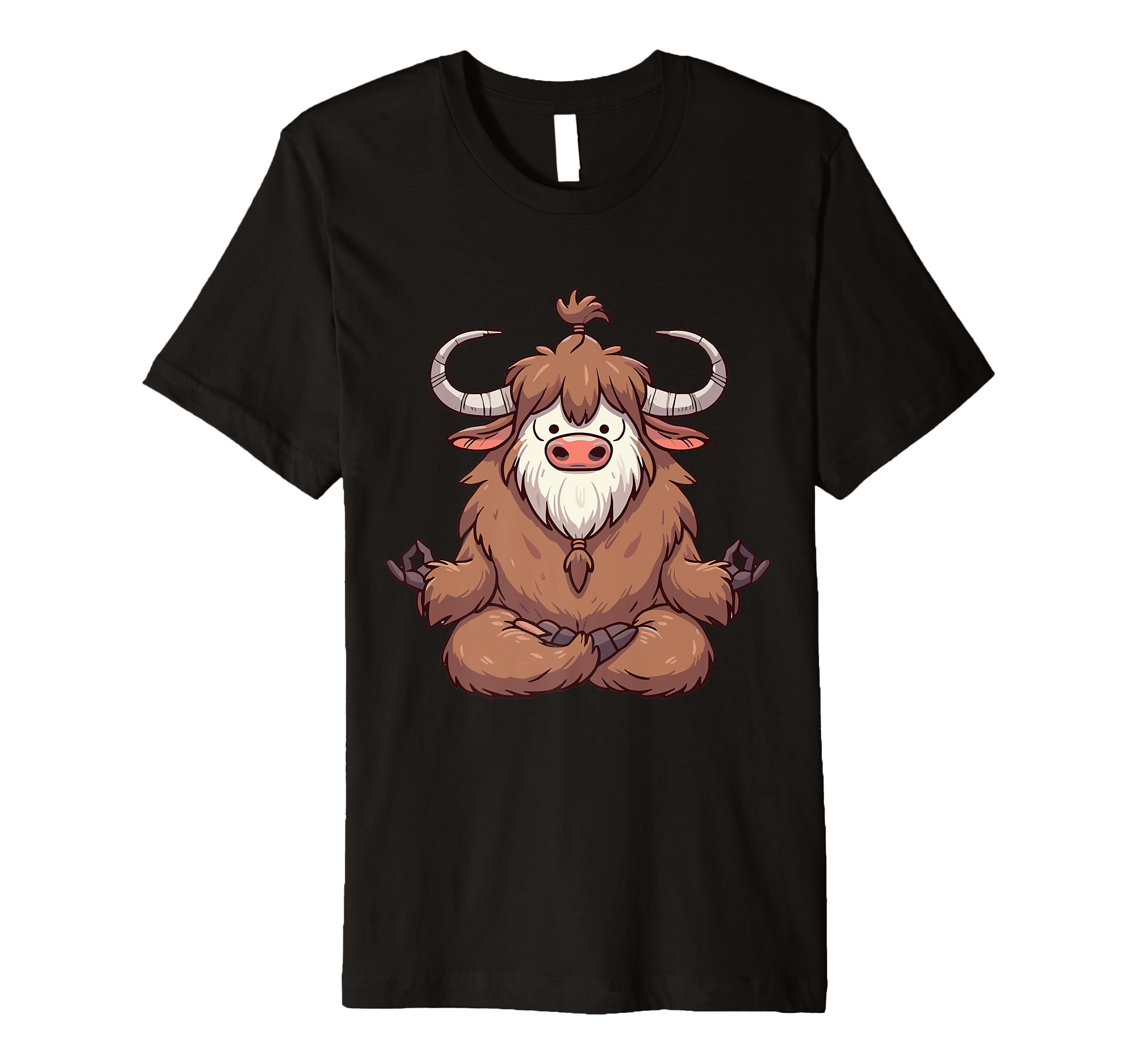 Meditation Yak Yoga Pose Relaxing Animal T-Shirt - Graphic Print Unisex - T-Shirt, Sweatshirt, Hoodie