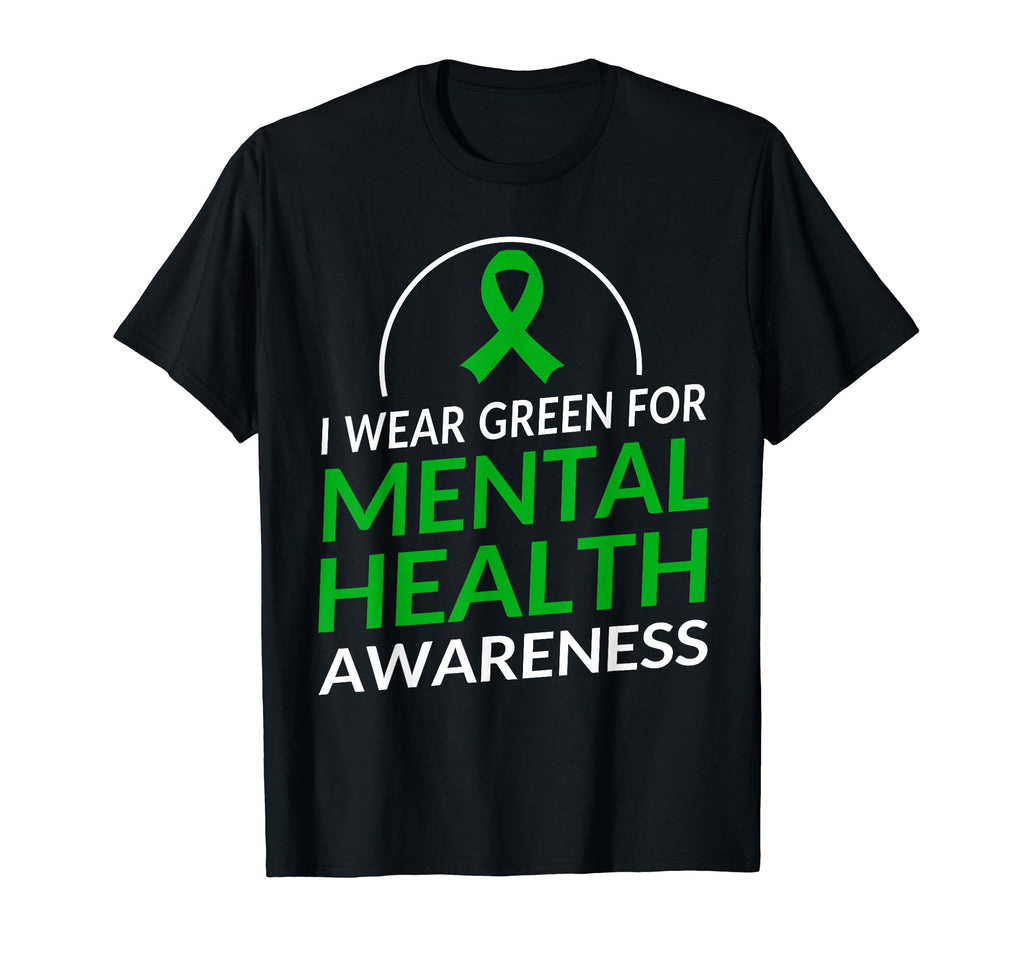 I Wear Green Mental Health T-Shirt - Fun Novelty Design for Adults - T-Shirt, Sweatshirt, Hoodie