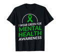 I Wear Green Mental Health T-Shirt - Fun Novelty Design for Adults - T-Shirt, Sweatshirt, Hoodie