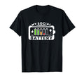 Battery Low Energy Anti Social T-Shirt - Minimalist Print for Adults - T-Shirt, Sweatshirt, Hoodie
