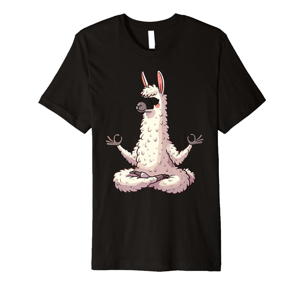 Meditation Llama Yoga Pose Relaxing T-Shirt - Novelty Apparel for Adults - T-Shirt, Sweatshirt, Hoodie
