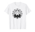 Yoga Cat Lotus Flower Mindfulness T-Shirt - Custom Art Print Men Women - T-Shirt, Sweatshirt, Hoodie