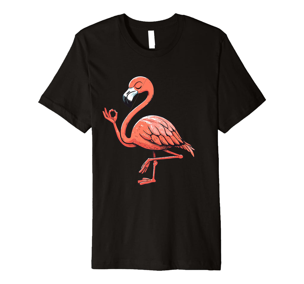 Meditation Flamingo Yoga Pose Relaxing T-Shirt - Streetwear Style Unisex - T-Shirt, Sweatshirt, Hoodie