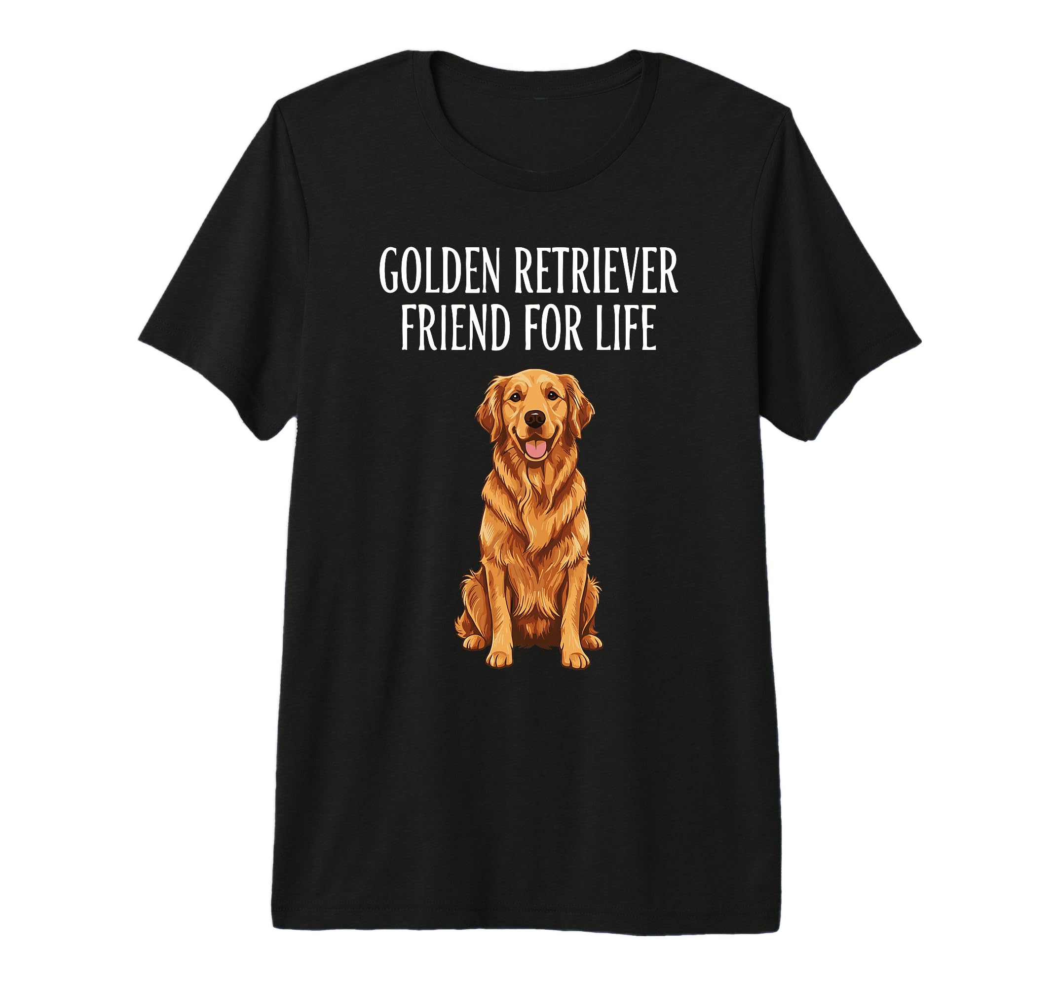 Golden Retriever Friend Life Dog Therapy T-Shirt - Graphic Print Men Women - T-Shirt, Sweatshirt, Hoodie