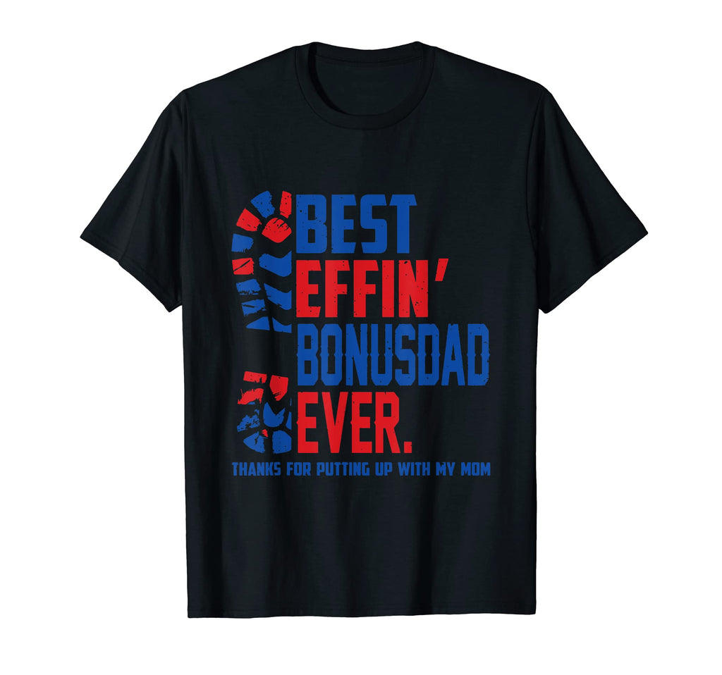 Best Effin Bonusdad Ever Usa Flag Boot T-Shirt - Unique Graphic for Adults - T-Shirt, Sweatshirt, Hoodie