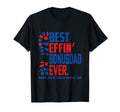 Best Effin Bonusdad Ever Usa Flag Boot T-Shirt - Unique Graphic for Adults - T-Shirt, Sweatshirt, Hoodie