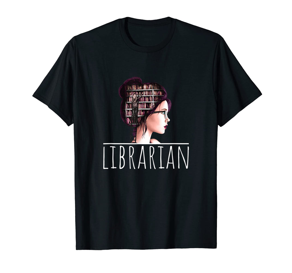Library Womens Book Lover Nerd Love T-Shirt - Minimalist Print Unisex - T-Shirt, Sweatshirt, Hoodie
