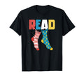 Read Books Wacky Socks Reading T-Shirt - Custom Art Print for Adults - T-Shirt, Sweatshirt, Hoodie