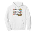 Bath Book Bed Book Lover Self Care Hoodie - Aesthetic Graphic for Adults - T-Shirt, Sweatshirt, Hoodie