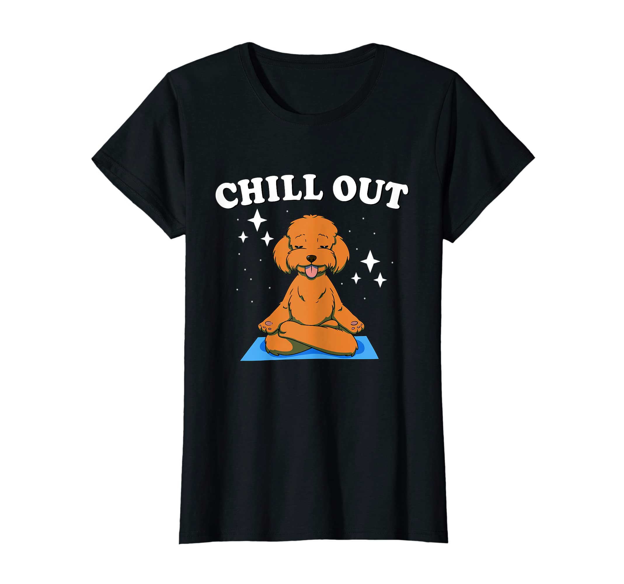 Womens Funny Poodle Dog Yoga T-Shirt - Aesthetic Graphic Men Women - T-Shirt, Sweatshirt, Hoodie